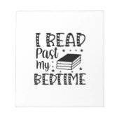 Bloc-note Lecture Art Je Lis Passé Mon Lit (Devant)