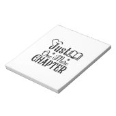 Bloc-note Lecture Art Juste Un Autre Chapitre (Tourné)