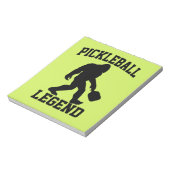 Bloc-note Légende de Pickleball Drôle Bigfoot (Tourné)