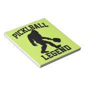 Bloc-note Légende drôle de Bigfoot Pickleball (Incliné)