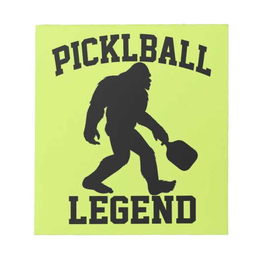Bloc-note Légende drôle de Bigfoot Pickleball (Devant)