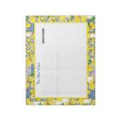 Bloc-note Lemon Portugais Azulejo Méditerranée à faire la li (Tourné)