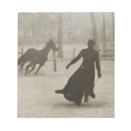 Bloc-note L'Entraîneur De Cheval Par Felix Thiollier 1899 (Devant)