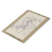 Bloc-note Leo Constellation Map Hevelius 1690 sur Taupe (Incliné)