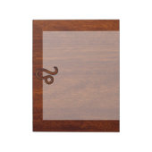 Bloc-note Leo Zodiac Connexion style bois acajou (Tourné)