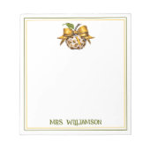 Bloc-note Leopard Cheetah Print Teacher's Apple (Devant)