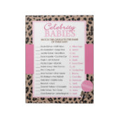 Bloc-note Leopard et rose Celebrity Baby Pack de douche Jeu (Tourné)
