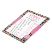 Bloc-note Leopard et rose Celebrity Baby Pack de douche Jeu (Incliné)