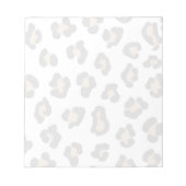 Bloc-note Léopard noir Orange Wild Animal patte (Devant)