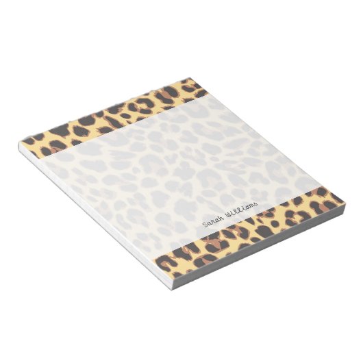 Bloc-note Leopard Print Animal Skin Patterns (Incliné)