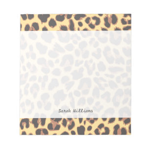 Bloc-note Leopard Print Animal Skin Patterns