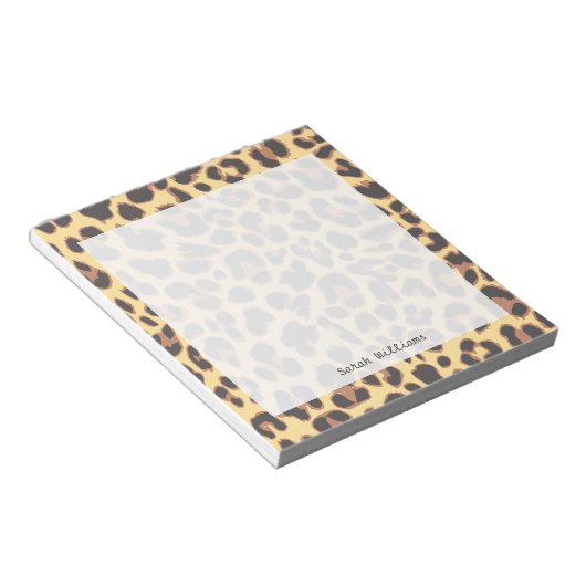 Bloc-note Leopard Print Animal Skin Patterns (Incliné)