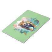 Bloc-note Leopard Vector Art Animal Dans La Nature Majestueu (Incliné)