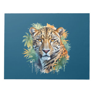 Bloc-note Leopard Vector Art Animal Dans La Nature Majestueu