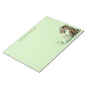 Bloc-note Leopard Wild Cat Green Henna (Incliné)