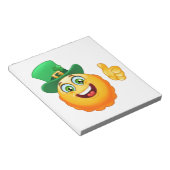 Bloc-note leprechaun emoji (Incliné)