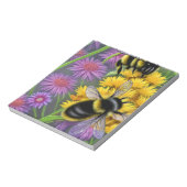 Bloc-note Les abeilles dans une prairie à fleurs (Tourné)