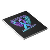 Bloc-note Les Ailes De Sensibilisation Au Suicide Et Le Suic (Incliné)