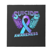 Bloc-note Les Ailes De Sensibilisation Au Suicide Et Le Suic (Devant)