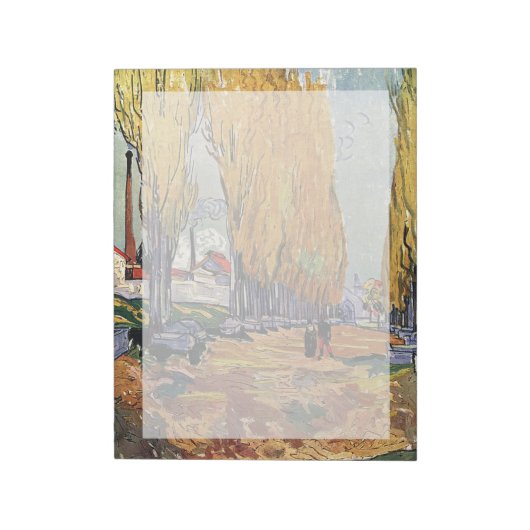 Bloc-note Les Alyscamps de Van Gogh. Paysage d'automne (Tourné)