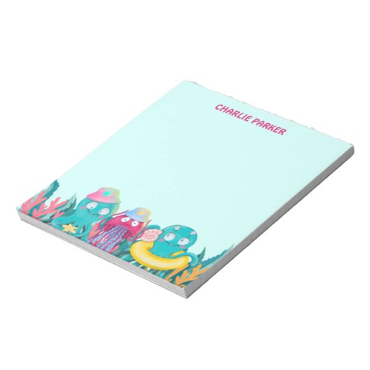 Bloc-note Les amis des animaux marins (Tourné)