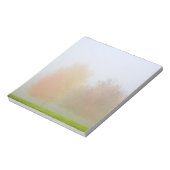 Bloc-note Les arbres tombants noyés dans la brume (Tourné)