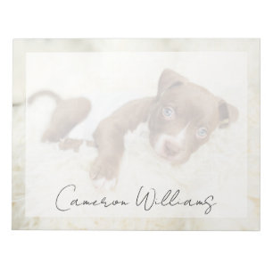 Bloc-note Les bébés animaux les plus mignons chiot Pit Bul