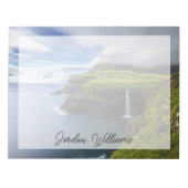Bloc-note Les cascades | Îles Féroé, Danemark (Devant)