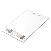 Bloc-note Les Chats Mignons Tout Dans Une Rangée Personnalis (Incliné)