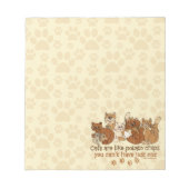 Bloc-note Les chats sont comme des chips dit (Devant)