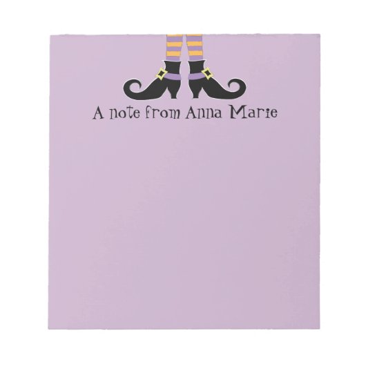 Bloc-note Les chaussures de Whimsy Witch (Devant)