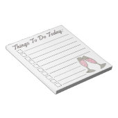 Bloc-note Les Choses À Faire Aujourd'Hui Bubbly Pink Champag (Incliné)