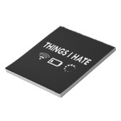 Bloc-note Les choses que je déteste (Tourné)