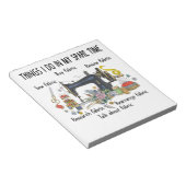 Bloc-note Les choses que je fais dans mon temps libre amusan (Incliné)