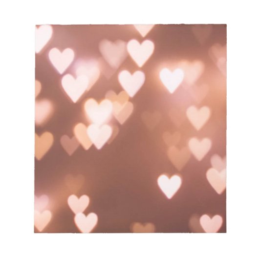 BLOC-NOTE LES COEURS DU JOUR DE ROSE VALENTINE (Devant)