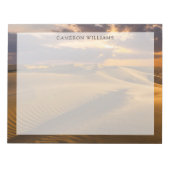 Bloc-note Les déserts | Paysage des dunes de sable (Devant)