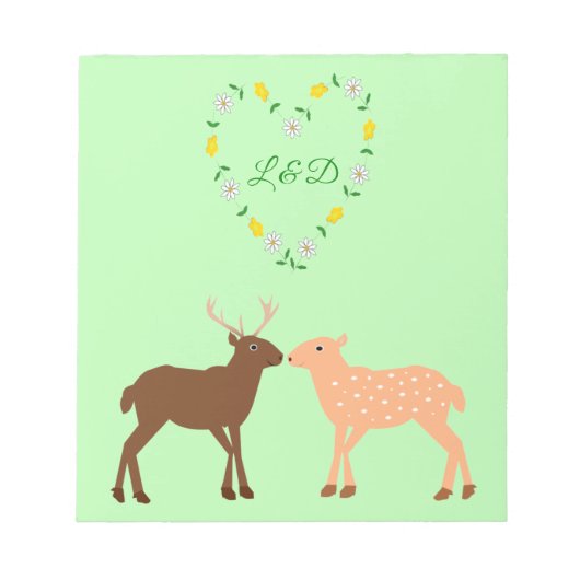 Bloc-note Les Deux et Daisy Heart Custom (Devant)