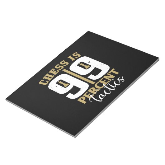 Bloc-note Les Échecs Sont Tactiques À 99% (Incliné)