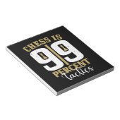 Bloc-note Les Échecs Sont Tactiques À 99% (Incliné)