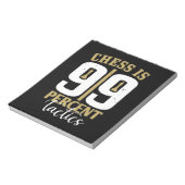 Bloc-note Les Échecs Sont Tactiques À 99% (Tourné)