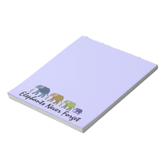 Bloc-note Les éléphants n'oublient jamais les tampons (Tourné)