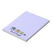 Bloc-note Les éléphants n'oublient pas les tampons (Tourné)