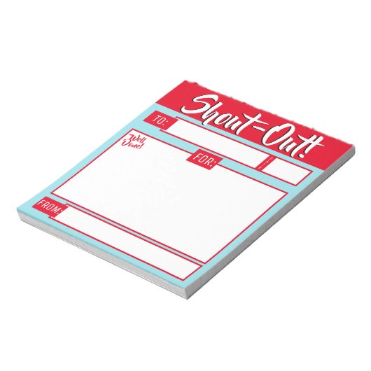 Bloc-note Les félicitations quotidiennes crient l'affichage  (Tourné)