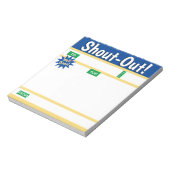 Bloc-note Les félicitations quotidiennes crient l'affichage  (Tourné)