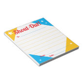 Bloc-note Les félicitations quotidiennes crient l'affichage  (Incliné)