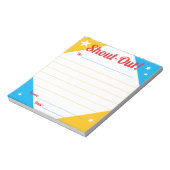 Bloc-note Les félicitations quotidiennes crient l'affichage  (Tourné)