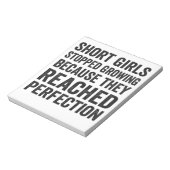 Bloc-note Les Filles Courtes Ont Arrêté De Cultiver Parce Qu (Tourné)