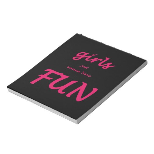 Bloc-note les filles veulent juste s'amuser (Tourné)