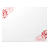 Bloc-note Les fleurs modernes (Devant)