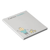 Bloc-note Les gosses, c'est Gray et Green with name (Incliné)